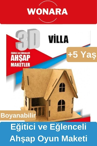 3d Eğitici Zeka Geliştirici Boyanabilir Ahşap Puzzle - Ebeveyn Ve Çocuk İçin Demonte Oyun Maketi