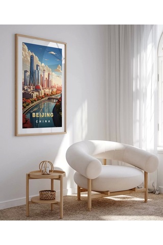 Çerçevesiz Poster Modern Çin İn Yüzü