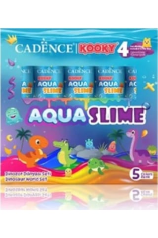 Kooky Aqua Slime Dinazor Dünyası Seti 5x90ml