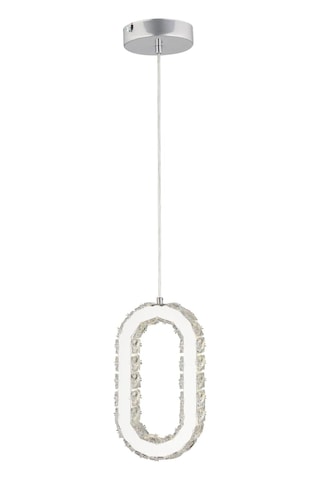 Avignon 40 Watt Tekli Krom Ledli 3 Renkli Sarkıt Kristalli Taşlı Modern Tasarım Led Kristal Salon Avize Diğer