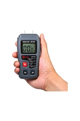 Besthome1 Taşınabilir Rutubet Ölçer - 4 Modlu Ahşap Su Kaçağı Dedektörü, Lcd Ekranlı
