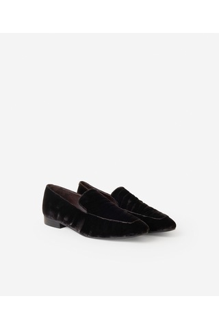 Yargıcı Kadife Zebra Baskılı Loafer 26kkay4031x 208 Kahverengi