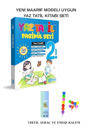 Tonguç 2'den 3'e Ve Giriş Yayınları 2'den 3'e Hazırlı 2 Li Set 2027 Maarif Modeli Tırtıl A+emoji Kalem Hediyeli