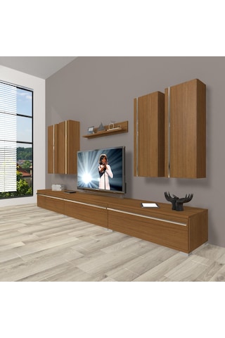 Decoraktiv Eko 8d Mdf Tv Ünitesi Tv Sehpası Ceviz