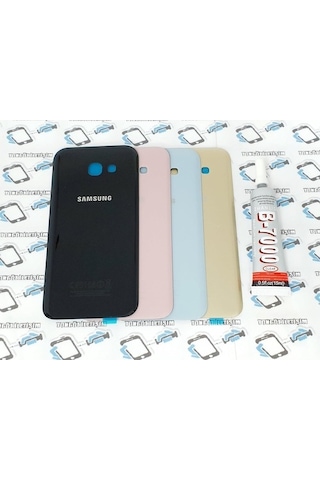Samsung Uyumlu Galaxy A7 2017 A720 Arka Pil Kapağı + B-7000 Yapıştırı.