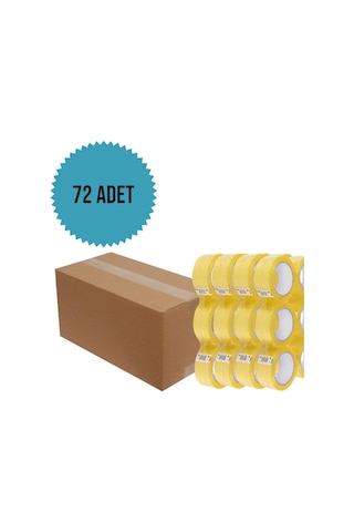 Hotmelt Bant 45mm X 100 Cm Yüksek Kaliteli Kopmayan Bant, Koli Bandı, Taşınma Bandı 72 Adet