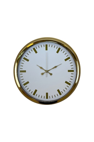 Büro Ev Ofis Hediyesi İçin 40cm Golden Trend Prestij Duvar Saati Diğer 07802597