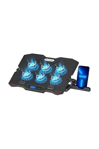 Blueforce Sx-35 Snower Siyah 6 Fanlı Notebook Soğutucu Stand
