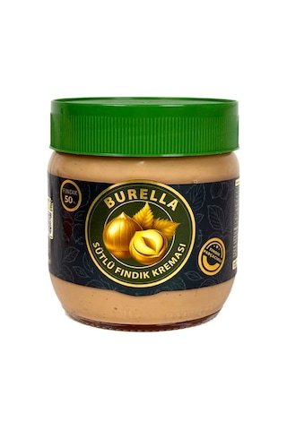 Burella Sütlü Fındık Kreması %50 Fındık Parçacıklı 400g