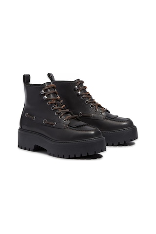 Timberland Tb0a27yz Stone Street Mid Lace Up Boot Siyah Kadın Bot Siyah