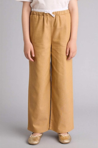Defacto Wıde Leg Jean Görünümlü Pantolon Kız Çocuk G6814a826smbg399 Bej-bg399