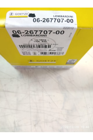 Antor/Lombardini 4ld820 17hp Segman Takımı Komple 0,50 Nüral Goetze
