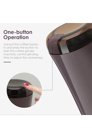 Leezsing Elektrikli Kahve Öğütücü Paslanmaz Çelik Elektrikli Kahve Çekirdeği Öğütücü Mini Çok Fonksiyonlu Tahıl Değirmeni Baharatlar Kuruyemişler Tahıllar Kuru Otlar İçin