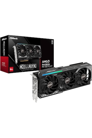 Asrock Amd Radeon Rx 9070 Xt Challenger Triple Fan 16gb Gddr6