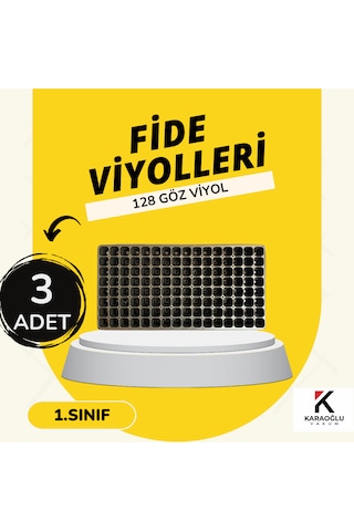 Fide Viyolü , Viyol , Fide Viyolleri 3 Adet 32-45-70-84-104-128 Göz ,ürün Seçiniz 128 Göz Kare