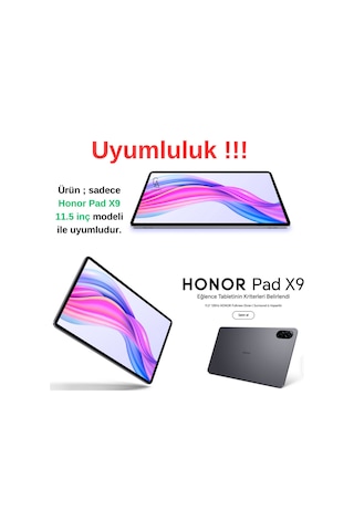 Coolacs Honor Pad X9 11.5 İnç Uyumlu 360 Dönebilen Standlı Tablet Kılıfı