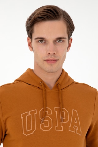 U.S. Polo Assn. Erkek Regular Fit Kapüşonlu Coconut Basic Sweatshirt 50295175-VR153