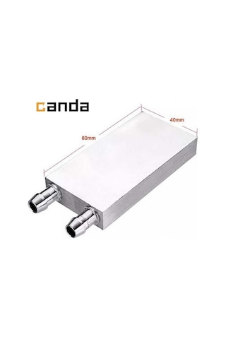 Alüminyum Su Sıvı Isıtma Cpu Soğutma Bloğu 40X80 MM