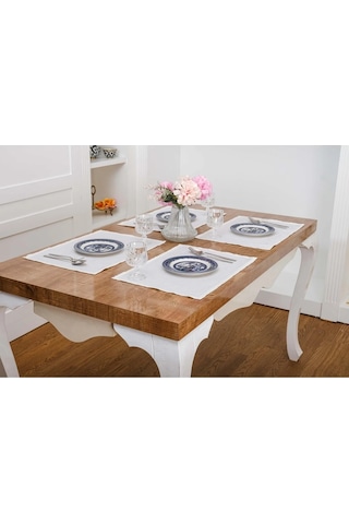 Roma Jakar Polyester Kumaş Krem Amerikan Servis 34x46 Cm Krem 4 Ad. 1385 Krem
