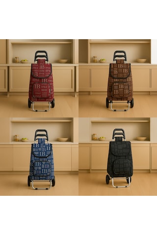 Vadi Su Geçirmez Çantalı Katlanabilir Alüminyum Pazar Arabası