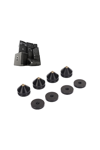 Fosenze 4 Adet Alüminyum Hoparlör Vibration Dämpfer Jırtık Paspasları - Hoparlörler, Amfi, Cd/dvd Çalarları İçin Sessizleştirici Aksesuarlar