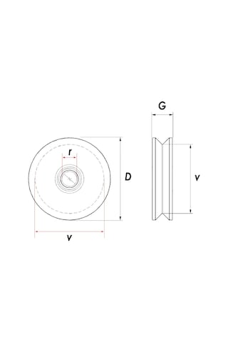 Rm080 Tablasız Kepsiz Ray Makarası 80 Mm