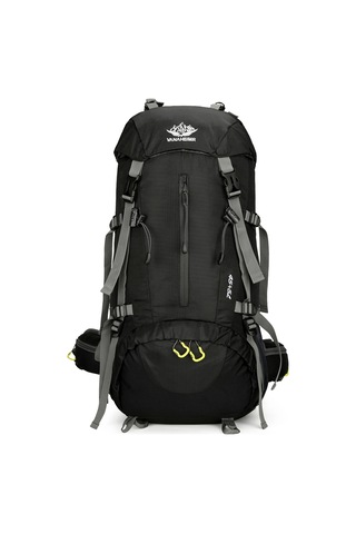 Vanaheımr-50l Yürüyüş Sırt Çantası Su Geçirmez Kamp Sırt Çantası,siyah Siyah