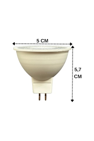 10 Adet Osaka 7w 50w Beyaz Işık 6500k G4 Duylu İğne Bacak Led Çanak Ampul