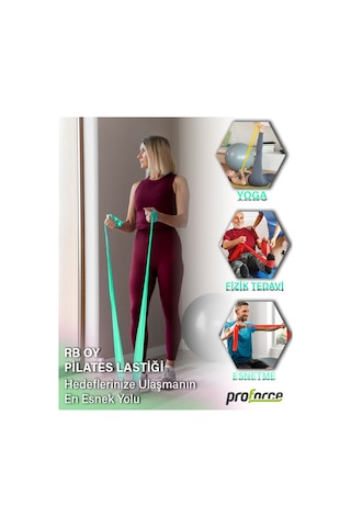 Pilates Lastiği Orta Sert Rb Oy Yeşil