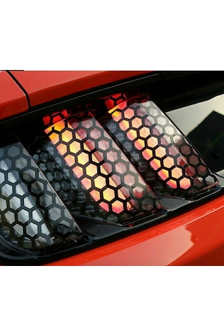 Tüm Arabalar Yaratıcı Petek Detaylı Sticker Etiket