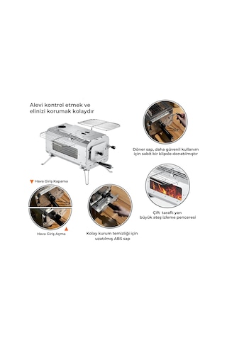 Kingcamp Surefire Stove M Bushcraft Premium Kamp Sobası Gümüş