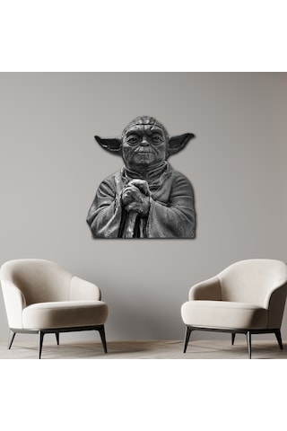 Star Wars Usta Yoda Büstü Metal Tablo