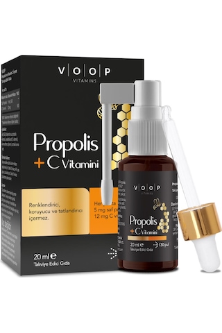 Voop Propolis + C Vitamini Sprey-Damla 20 ML