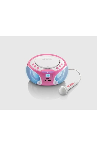 Lenco Scd650Pk Taşınabilir Müzik Seti Karaoke Radyo Cd Çalar Mp3