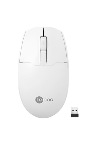 Lecoo Ws204 Beyaz Kablosuz Mouse