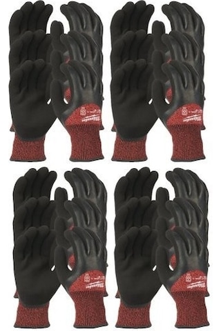 Milwaukee 3. Derece Kesik Korumalı Kışlık Nitril Eldiven - 9/ L - 12 Adet 4932471611