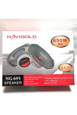 Navigold Ng-695 650W 6X9 Oval Midrange Hoparlör 2 Adet