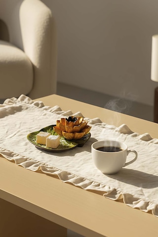 Sarı Lotus Çiçeği Dekoratif Tabak