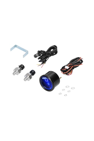 Yifomall Çift Ekranlı Dijital Hava Basınç Göstergesi - 220psı'ye Kadar Ölçüm, 2 Sensörlü