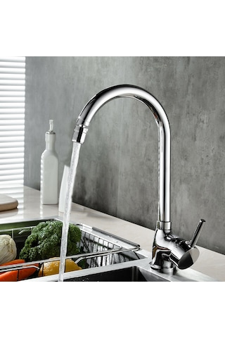 Venita Pirinç 360° Oynar Başlıklı Mutfak Eviye Bataryası