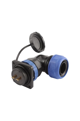 Sd28 Su Geçirmez 2 Pin 28 Mm Yuvarlak Konnektör 90 Dirsek