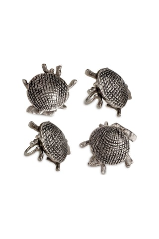 Jumbo Deep Sea Mercan 4'lü Peçete Halkası Çelik