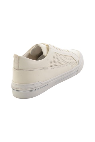 Beyaz Hakiki Deri Erkek Sneaker E01549000303 Beyaz