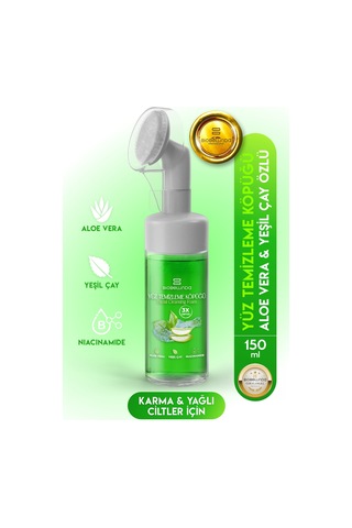 Doğal Yüz Temizleme Köpüğü Niacinamide Aloe Vera Özlü 150 Ml