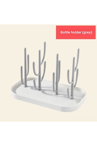 Reedark Bebek Biberon Kurutma Rafı - Çok Fonksiyonlu, Ayrılamabilir, Taşınabilir, Hijyenik Oyuncağı Ve Biberon İçin Güncellenmiş Gri Model