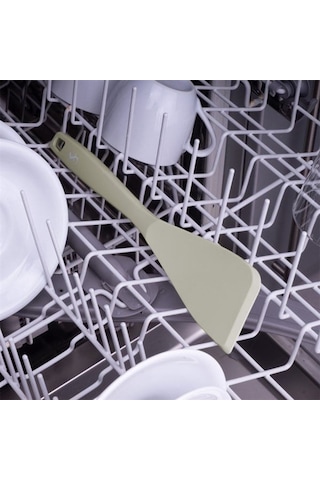 Lurch - Platin Silikon Spatula 28 Cm Açık Gri - Yanmaz, Yapışmaz, Bükülmez, Çizmez, Tat Ve Koku Bırakmaz - 240004 Renk