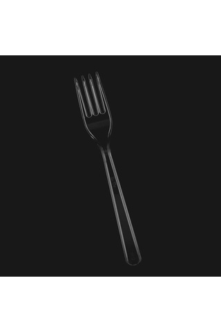 Dayanıklı Ve Çevre Dostu Plastik Lüx Çatal 1.000 Adet Şeffaf