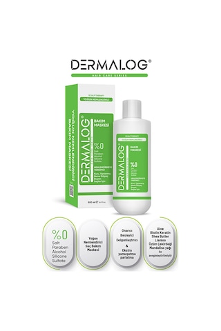 Dermalog Yoğun Nemlendirici ve Onarıcı Saç Bakım Maskesi 500 ML
