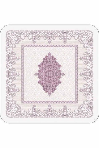 Pembe Modern Klasik Banyo Halısı Klozet Paspas Seti Bs284n11