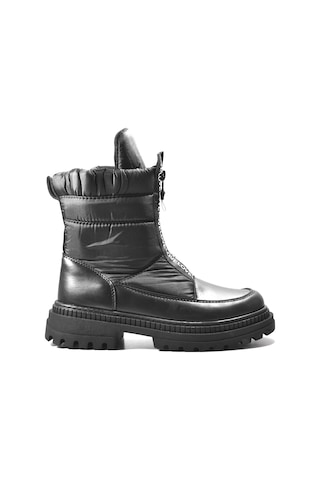 Beety 23bk40.105 Hakiki Deri Siyah Casual Kadın Bot Siyah